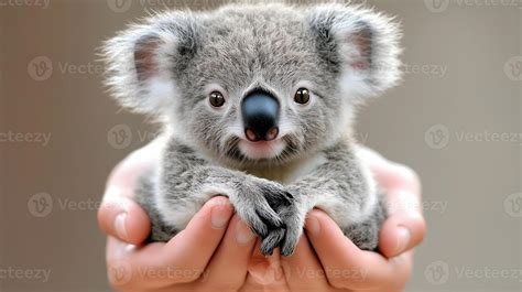 Baby Koala In Hand