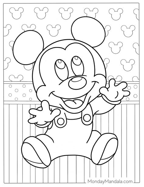 Baby Mickey Mouse Coloring Pages