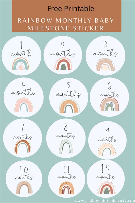 Download Baby Monthly Milestones Printable