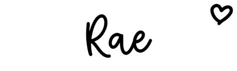 Baby Name Rae