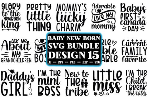 Download Baby New Born SVG Bundle Printable