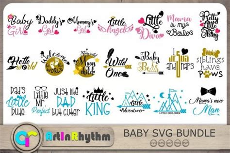Download Baby Quotes Design Bundle - SVG Files Silhouette DXF Files