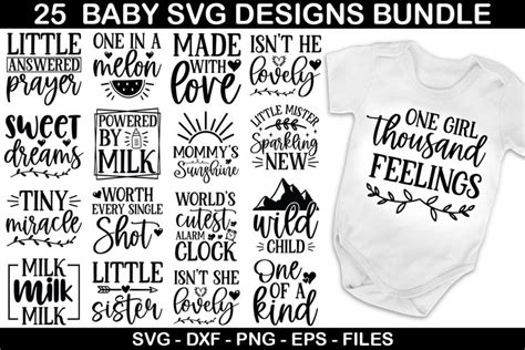Download Baby Quotes SVG Bundle Commercial Use DXF Files