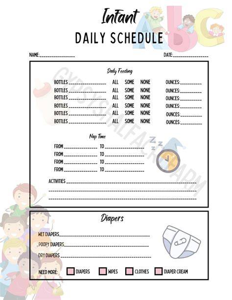 Pin on infant daily schudule