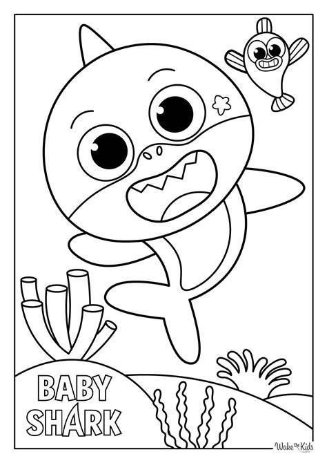 Baby Shark Coloring Page