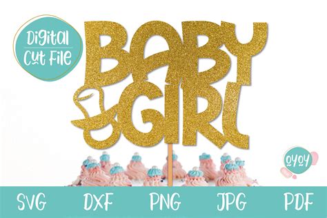 Download Baby Shower Cake Topper SVG | Baby... for Cricut