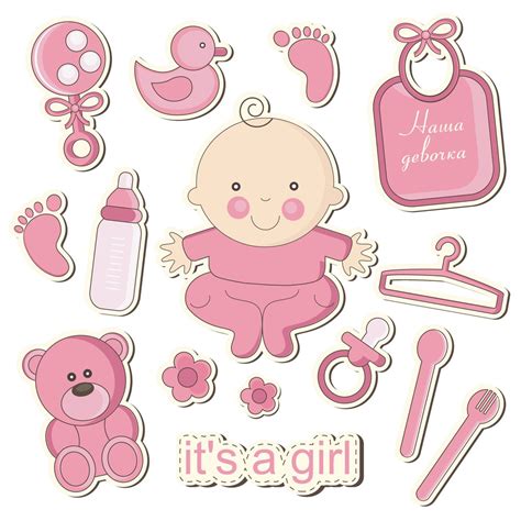 Download Baby Shower It's a Girl Cake Topper... Printable
