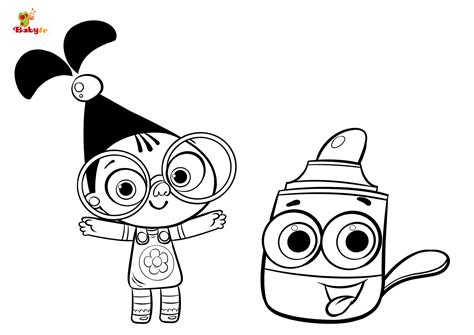 Baby Tv Coloring Page