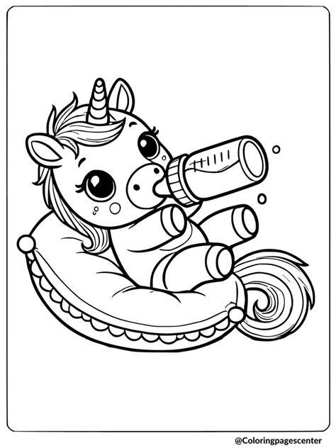 Baby Unicorn Coloring Pages Free