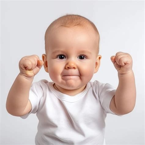 Baby With His Fist Up