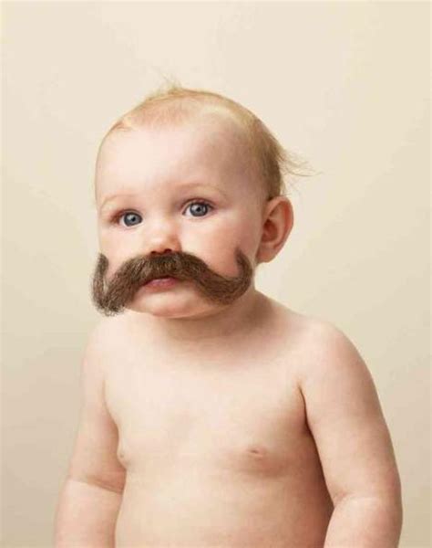 Baby With Mustache Meme