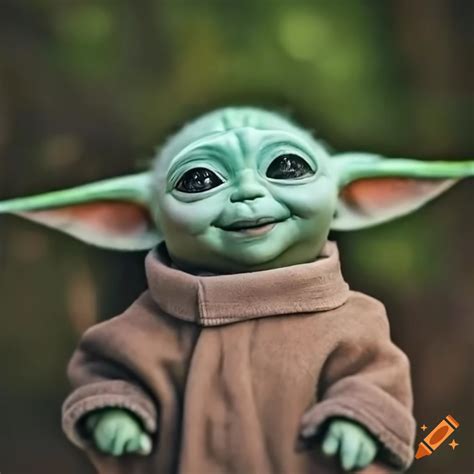 Baby Yoda Smiling