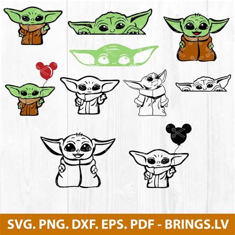 Download Baby Yoda Svg - 86  SVG Cut File Commercial Use DXF Files