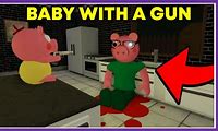 Baby with Gun Meme Piggy