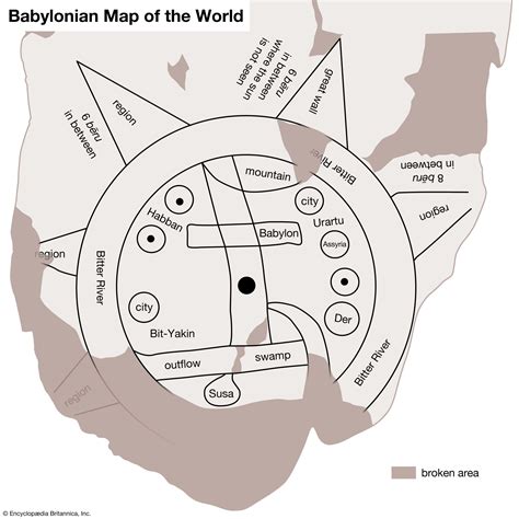 1. Babylonian World Map, Imago Mundi. SOURCE "Babylonian World Map