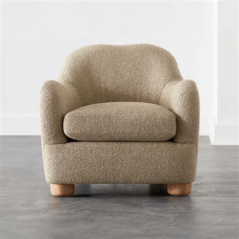 Bacio Camel Boucle Lounge Chair