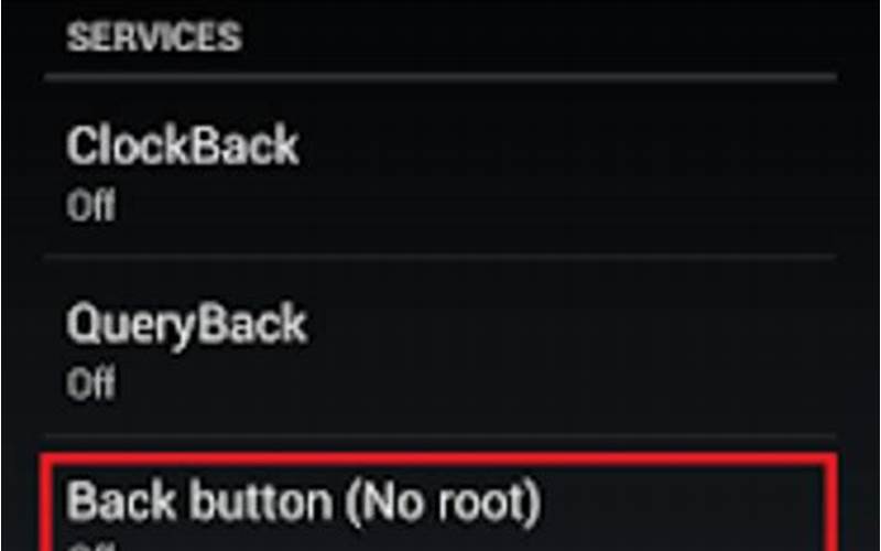 Back Button (No Root)