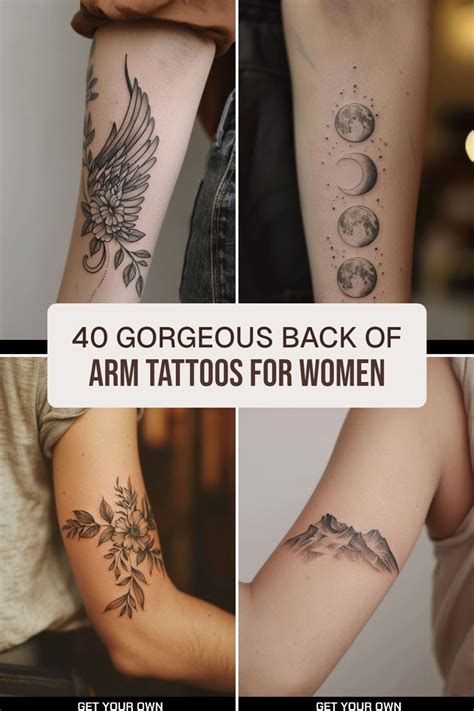 Back Arm Tattoos for Women