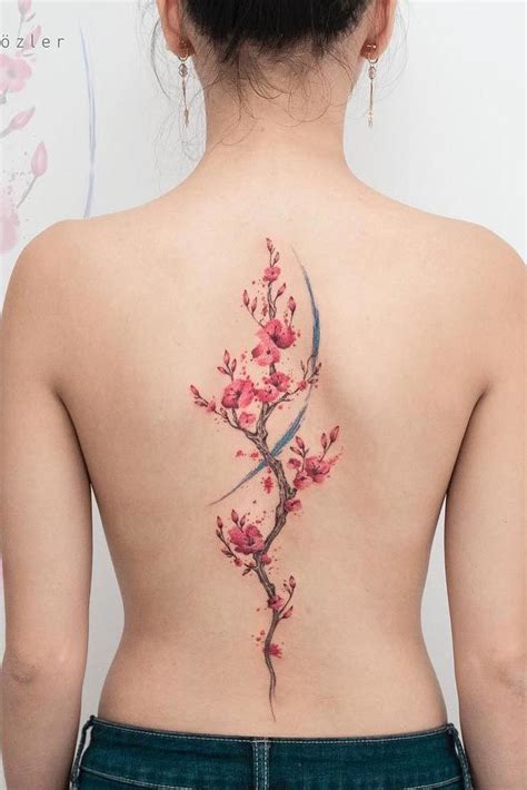 Back Cherry Blossom Tattoo