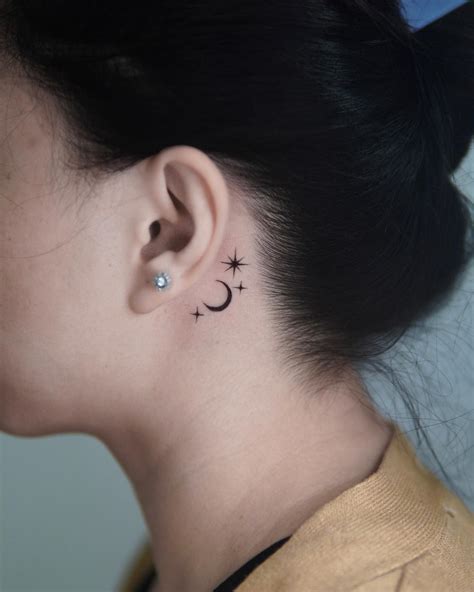 Back Ear Tattoo
