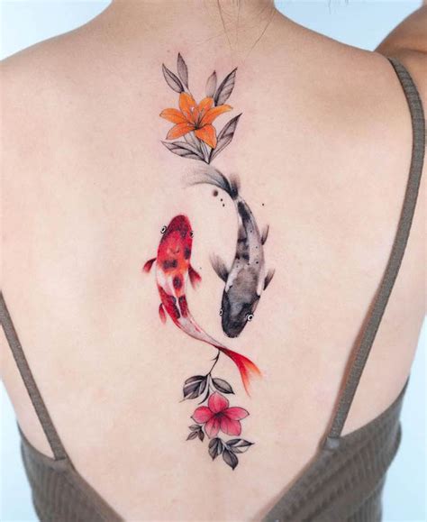Back Koi Tattoo