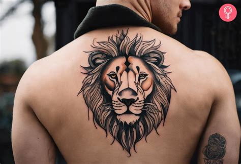 Back Lion Tattoo