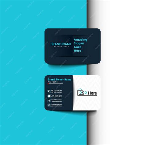 Back Of Business Card Template