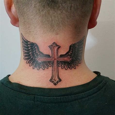 Back Of Neck Tattoos Cross