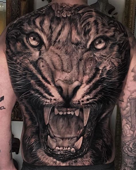 Back Tattoo Tiger