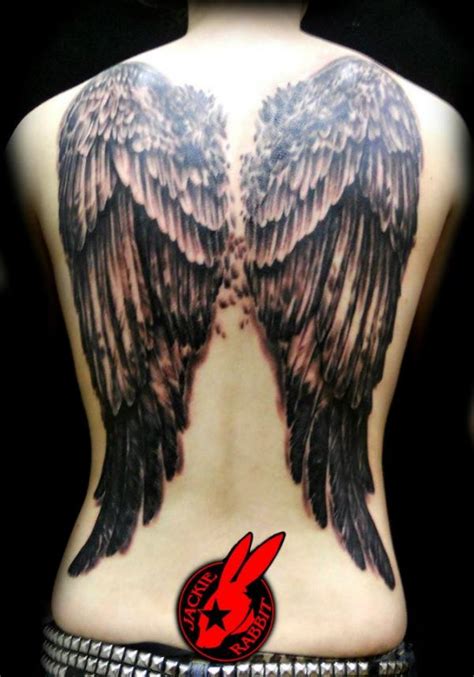 Back Tattoos Of Angel Wings