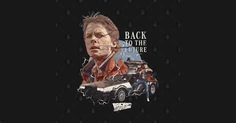 Back to the Future - Back To Future Mens T-Shirt - Neon Delorean Line