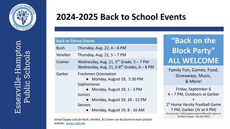 Back To School 2024 Events