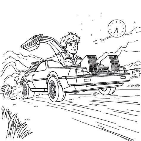 Back To The Future Coloring Pages