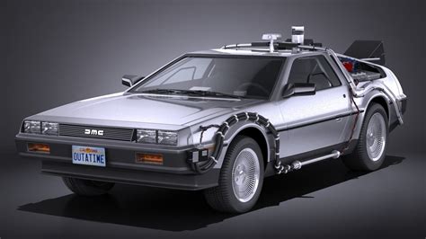 Back To The Future Delorean Episode 2 Future 3D Model .max .obj .3ds