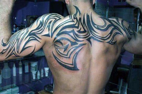 60 Tribal Back Tattoos For Men Bold Masculine Designs