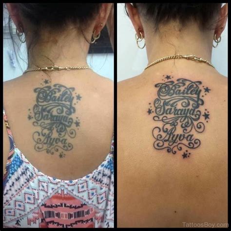 Back Wording Tattoo