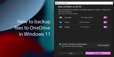 Back up files to OneDrive