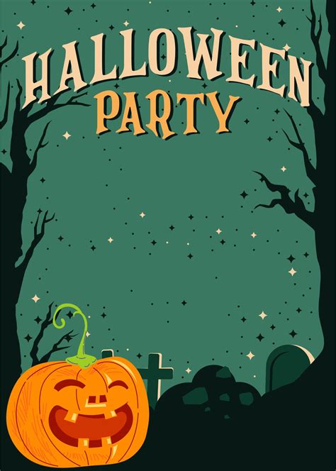 Background Blank Halloween Flyer Template