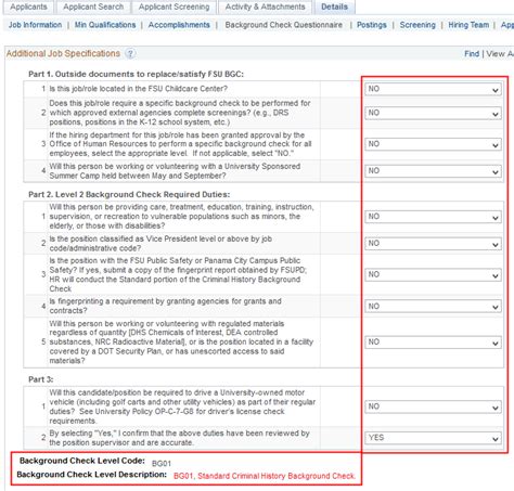Background Check Questions