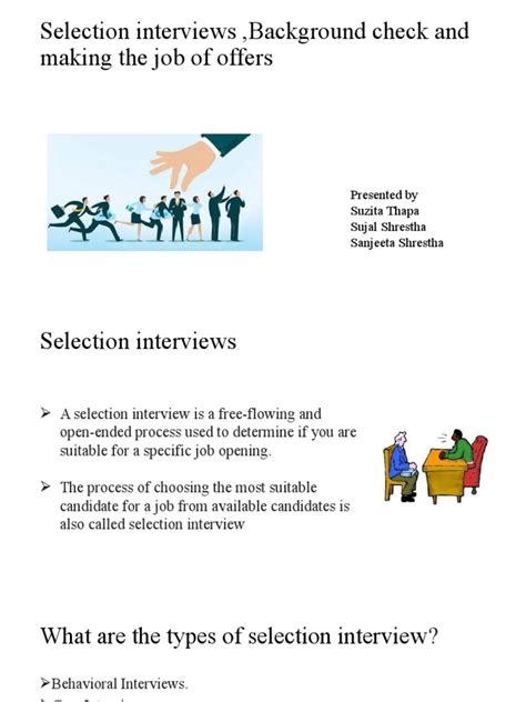 Background Checks and Interviews