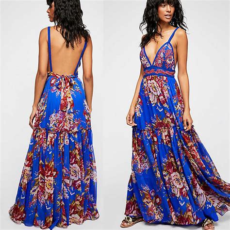 Backless Maxi Summer Dress