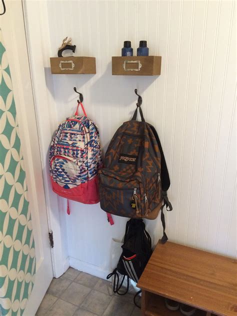 So cool Backpack wall, Mud room entry, Kids storage