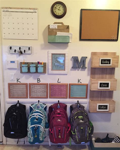 Get Organized With A Backpack Organization Station