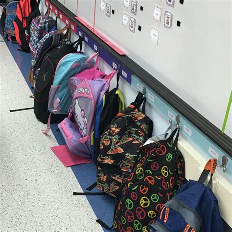 Awesome backpack rolling rack! Backpack storage classroom, Backpack
