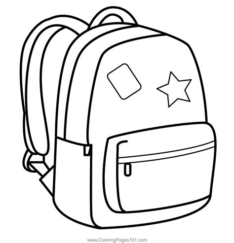 Backpack Coloring Pages