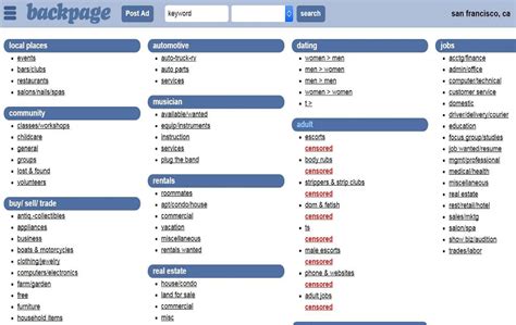 Backpage Site