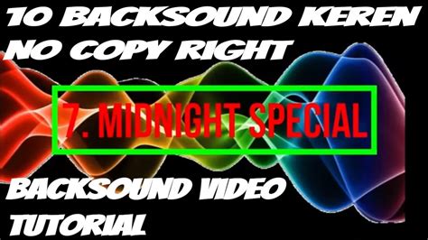 Backsound Video Tutorial