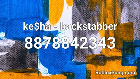 Backstabber Roblox ID