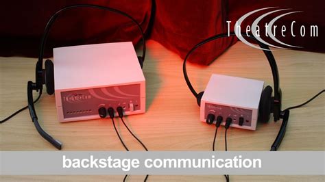 Backstage communication systems