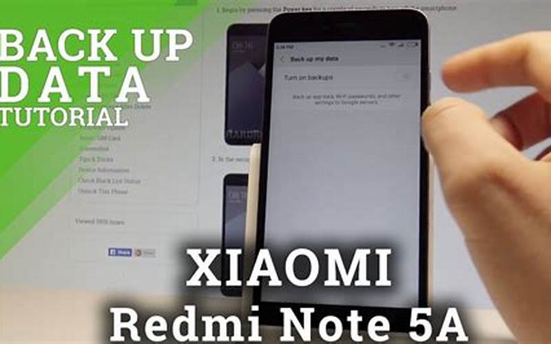 Backup Data Xiaomi Redmi 5A